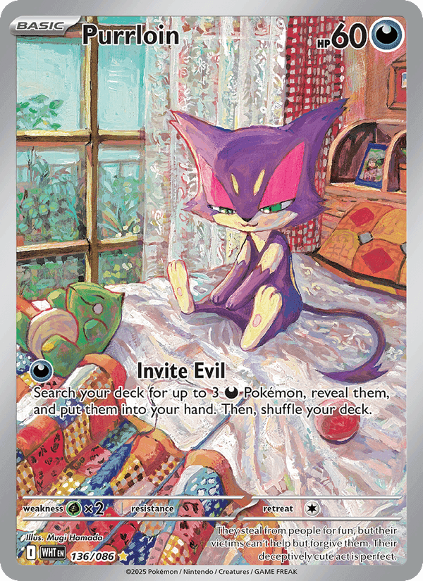 Purrloin, card 136 from White Flare