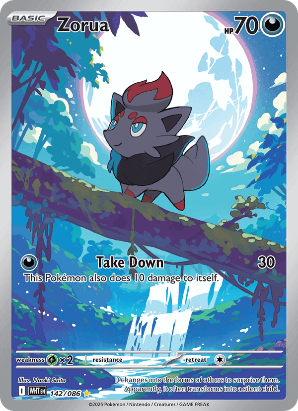 Zorua, card 142 from White Flare