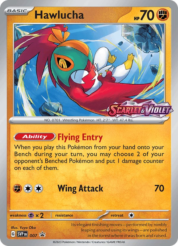 Hawlucha, carte 007 de SVP Black Star Promos