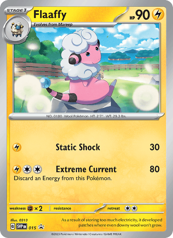 Flaaffy, carta 015 de SVP Black Star Promos
