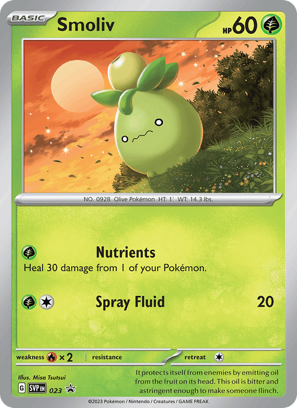 Smoliv, card 023 from SVP Black Star Promos