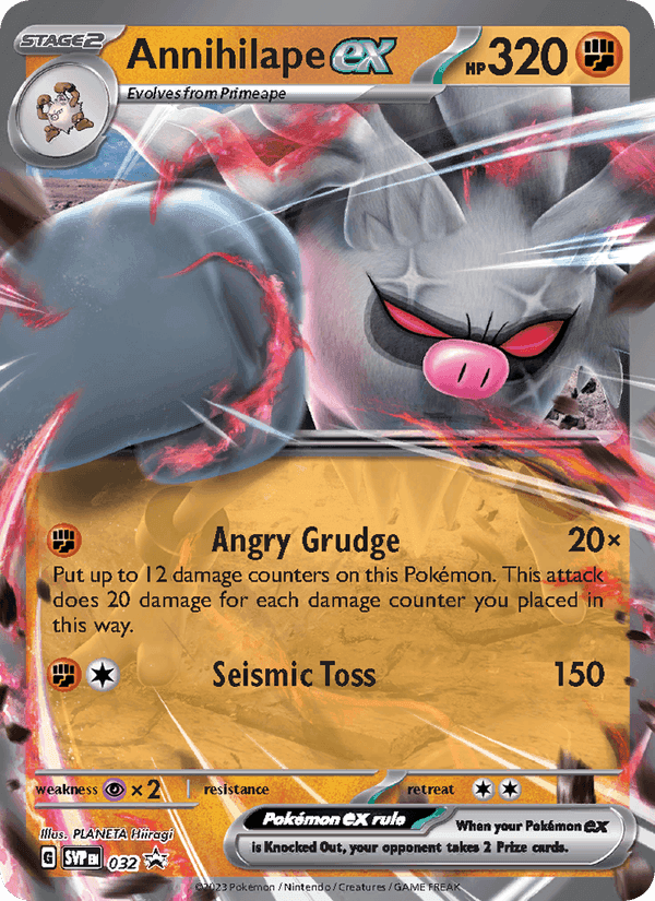 Annihilape ex, carte 032 de SVP Black Star Promos