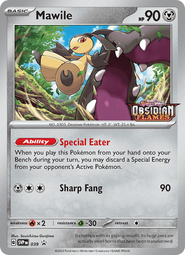 Mawile, carte 039 de SVP Black Star Promos