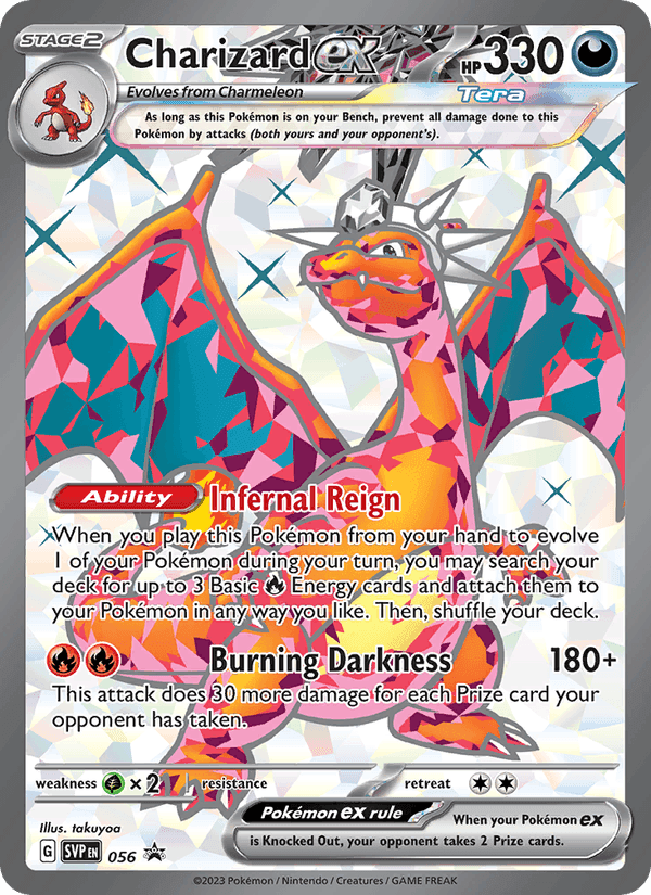 Charizard ex, card 056 from SVP Black Star Promos
