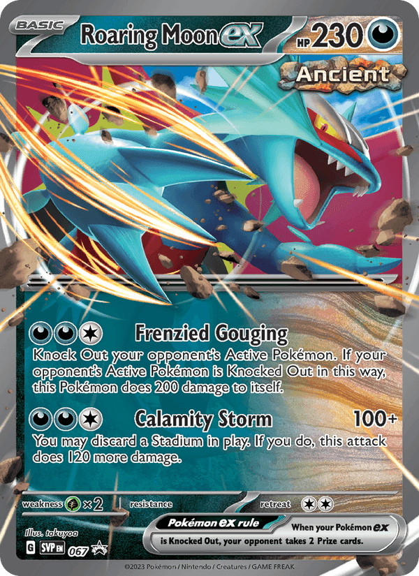 Roaring Moon ex, card 067 from SVP Black Star Promos