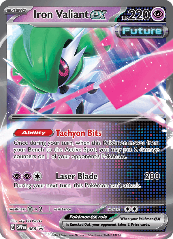 Iron Valiant ex, card 068 from SVP Black Star Promos