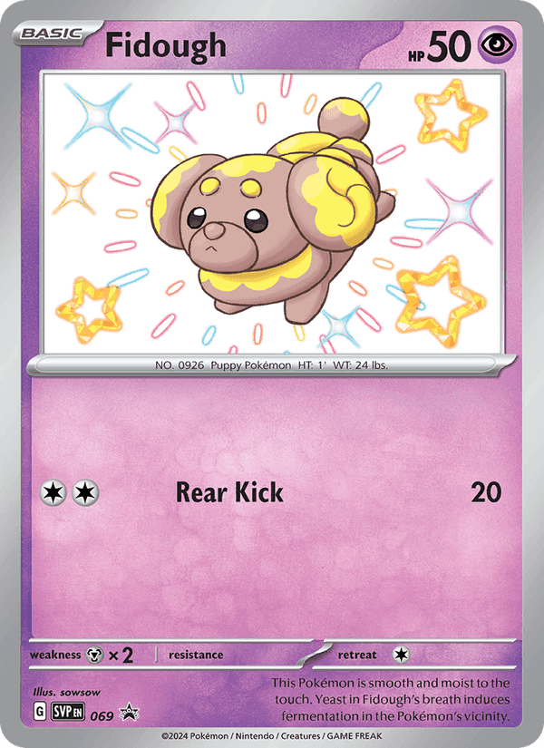 Fidough, card 069 from SVP Black Star Promos