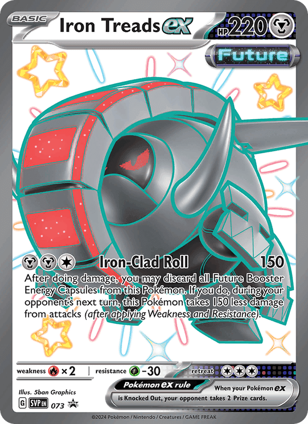 Iron Treads ex, card 073 from SVP Black Star Promos
