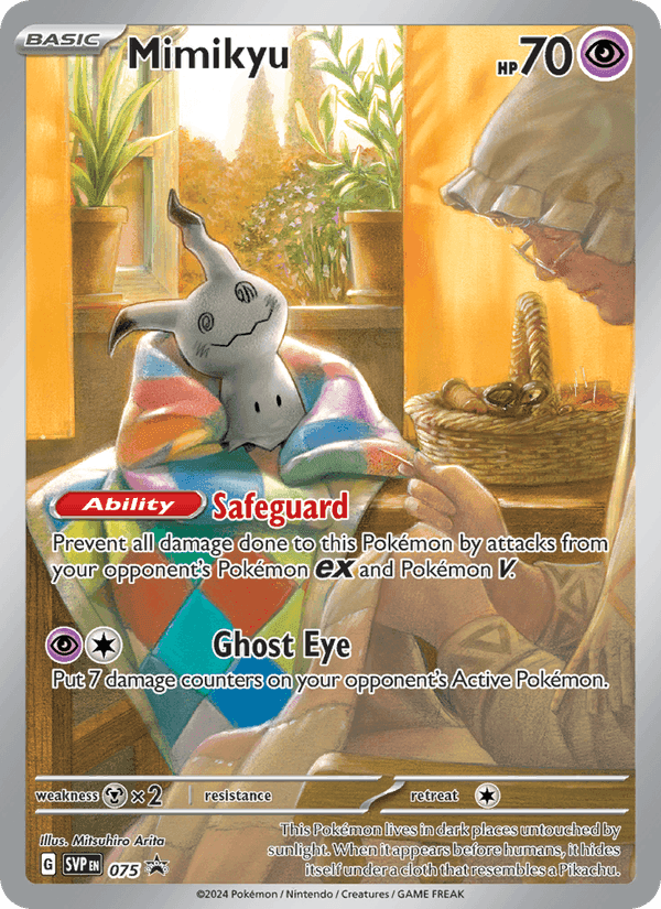 Mimikyu, card 075 from SVP Black Star Promos