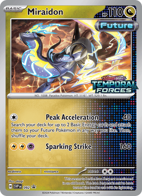 SVP Black Star Promos の 092 番、Miraidon