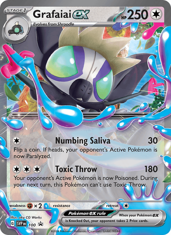 Grafaiai ex, card 100 from SVP Black Star Promos