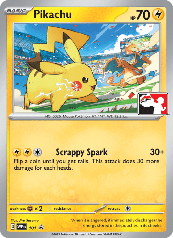 SVP Black Star Promos の 101 番、Pikachu