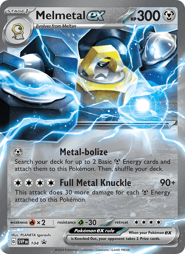 SVP Black Star Promos の 104 番、Melmetal ex