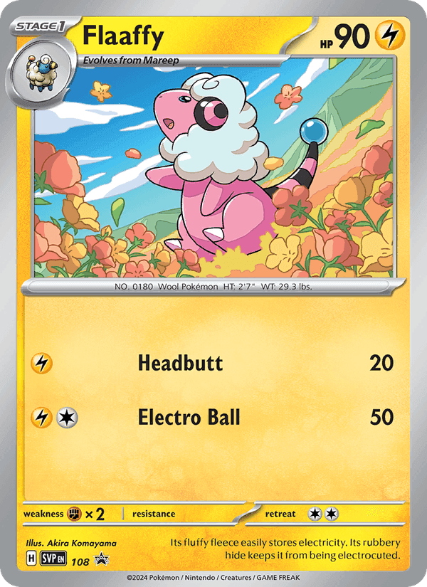 Flaaffy, card 108 from SVP Black Star Promos