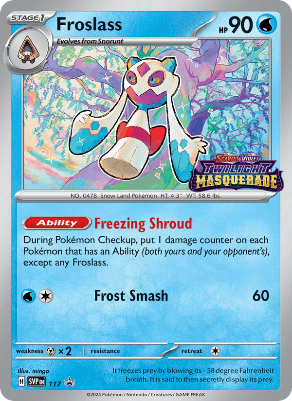 Froslass, card 117 from SVP Black Star Promos
