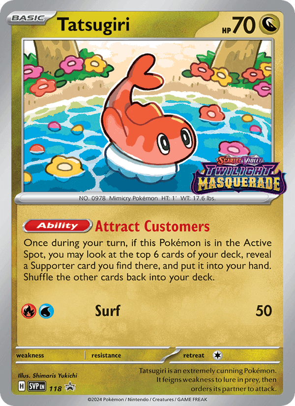 Tatsugiri, card 118 from SVP Black Star Promos