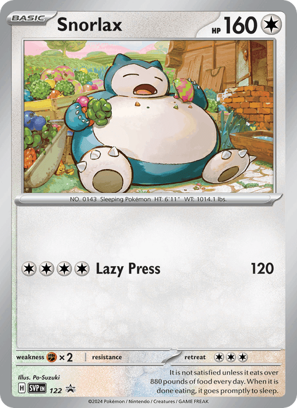 SVP Black Star Promos の 122 番、Snorlax