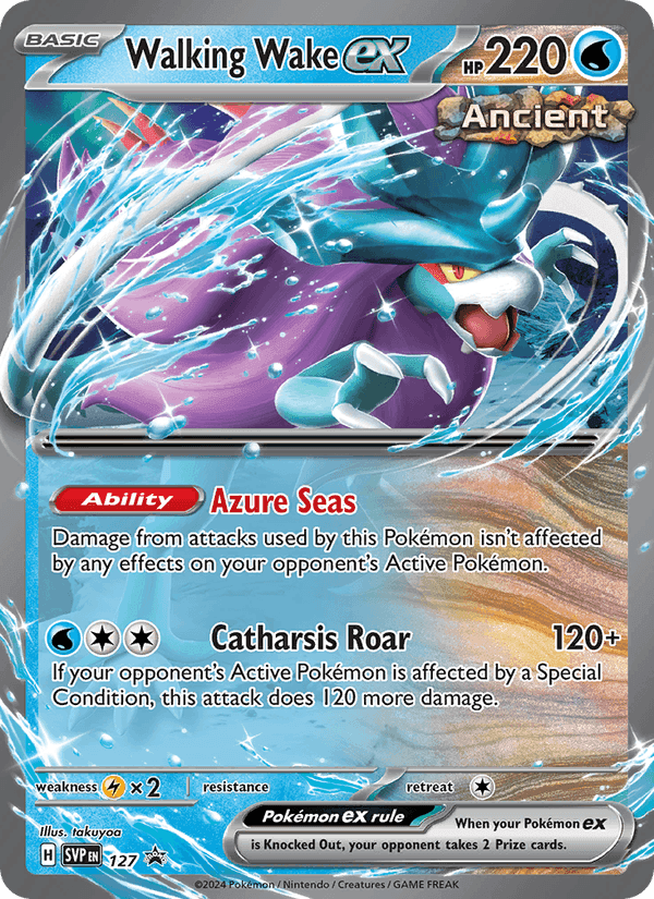 Walking Wake ex, card 127 from SVP Black Star Promos