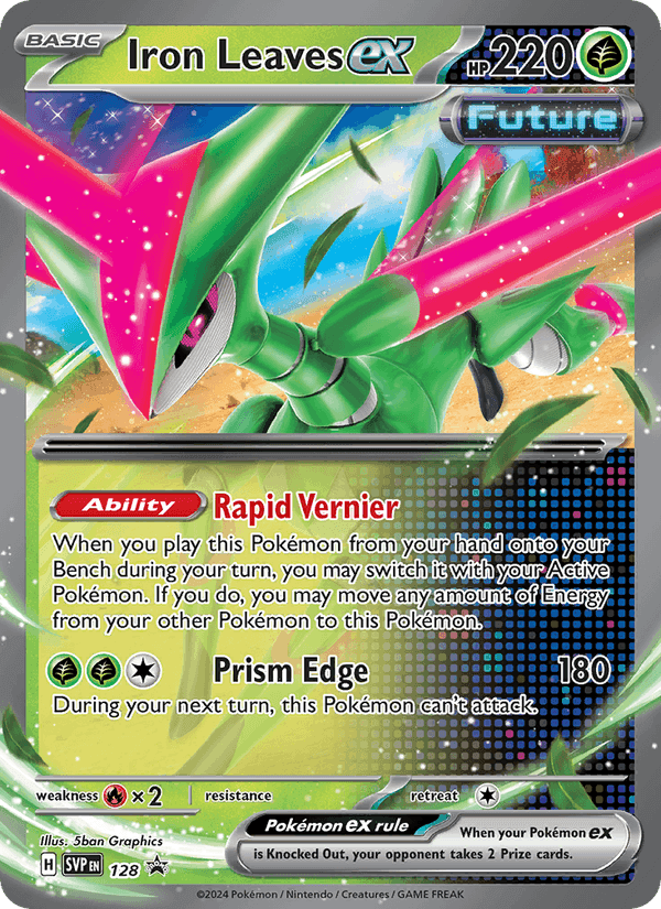 Iron Leaves ex, card 128 from SVP Black Star Promos