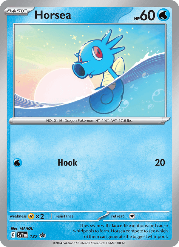 Horsea, carta 137 de SVP Black Star Promos