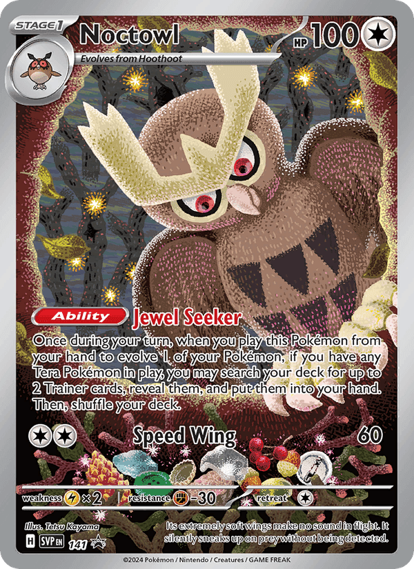 Noctowl, carta 141 di SVP Black Star Promos