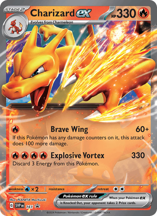 Charizard ex, card 161 from SVP Black Star Promos