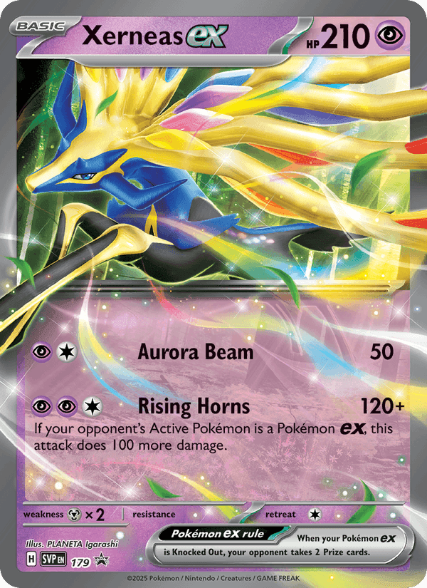 Xerneas ex, card 179 from SVP Black Star Promos