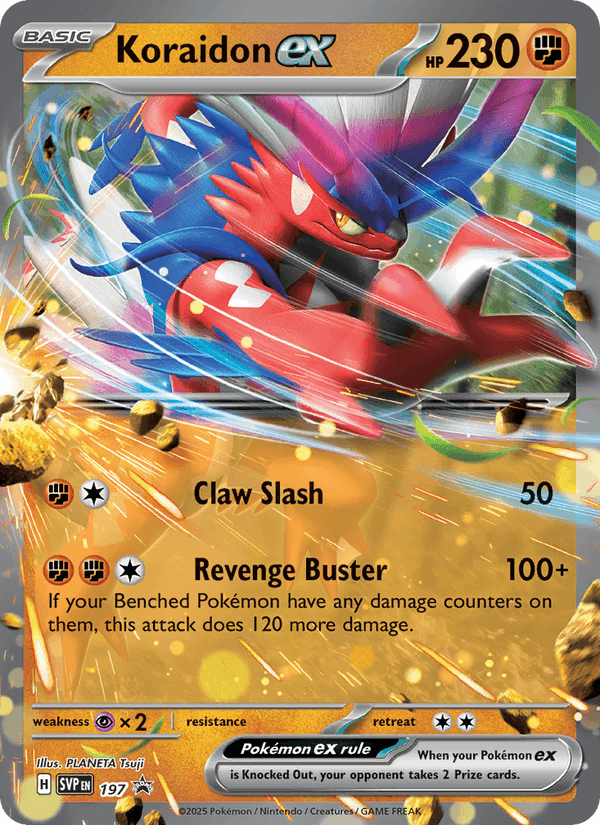 Koraidon ex, card 197 from SVP Black Star Promos