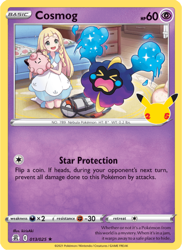 Cosmog, card 13 from Celebrations