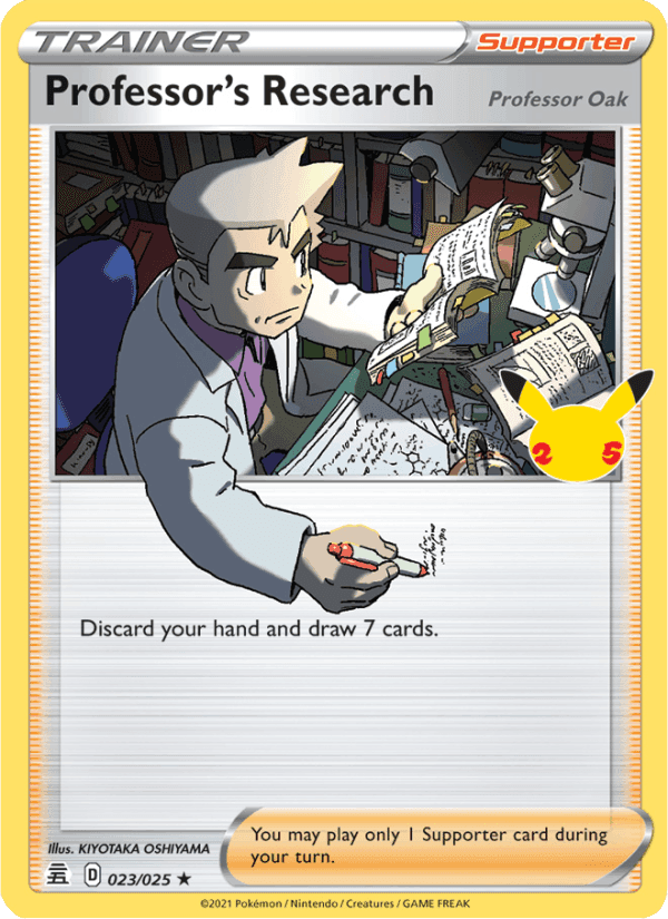 Celebrations の 23 番、Professor's Research (Professor Oak)
