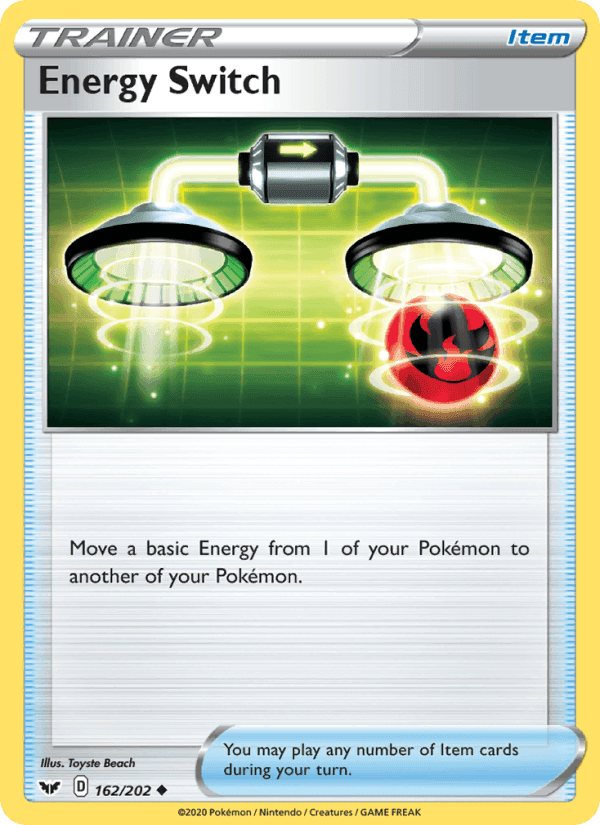 Energy Switch, card 162 from Sword & Shield