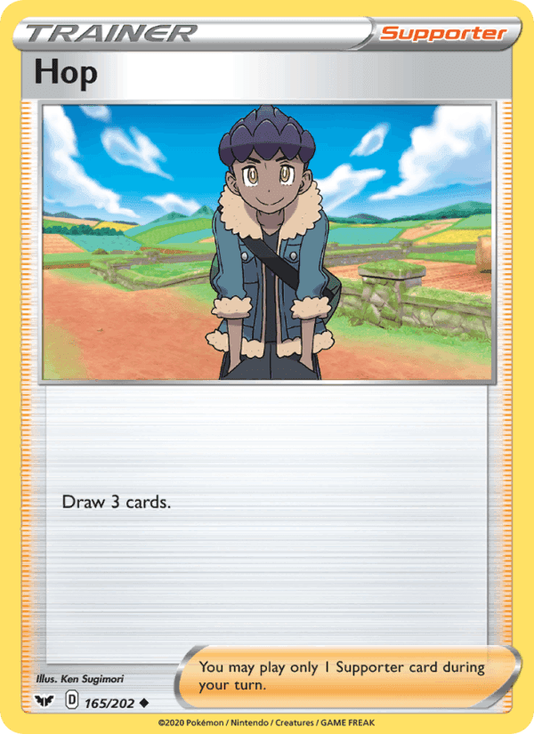 Hop, card 165 from Sword & Shield