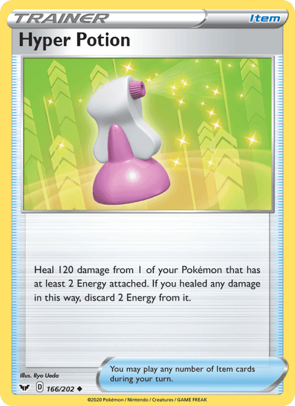 Hyper Potion, card 166 from Sword & Shield