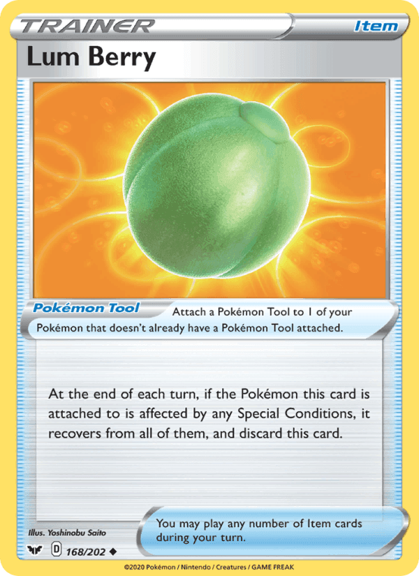 Lum Berry, card 168 from Sword & Shield