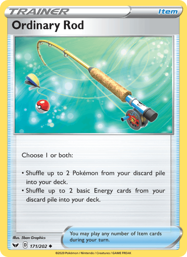 Ordinary Rod, card 171 from Sword & Shield