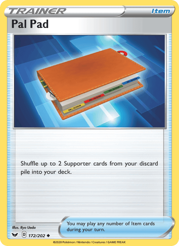Pal Pad, card 172 from Sword & Shield