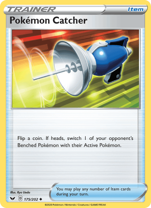 Pokémon Catcher, card 175 from Sword & Shield