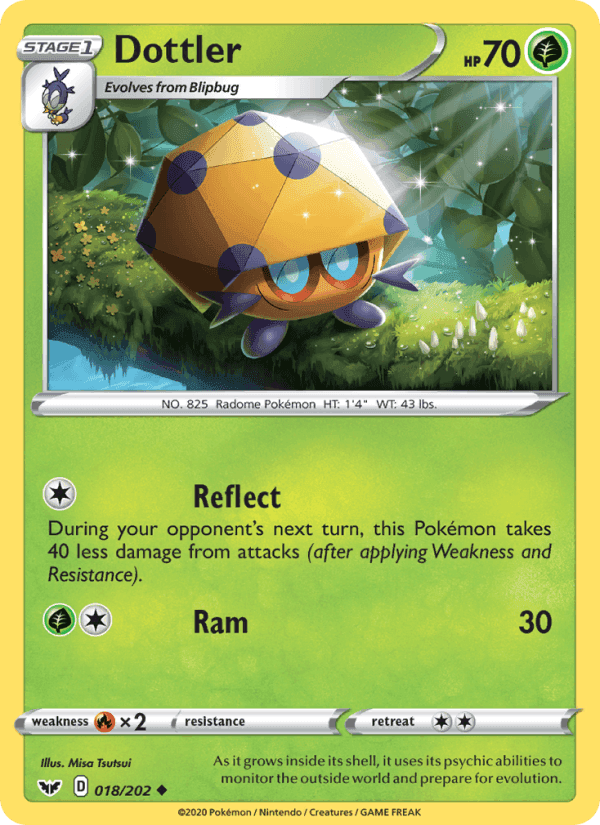 Dottler, card 18 from Sword & Shield