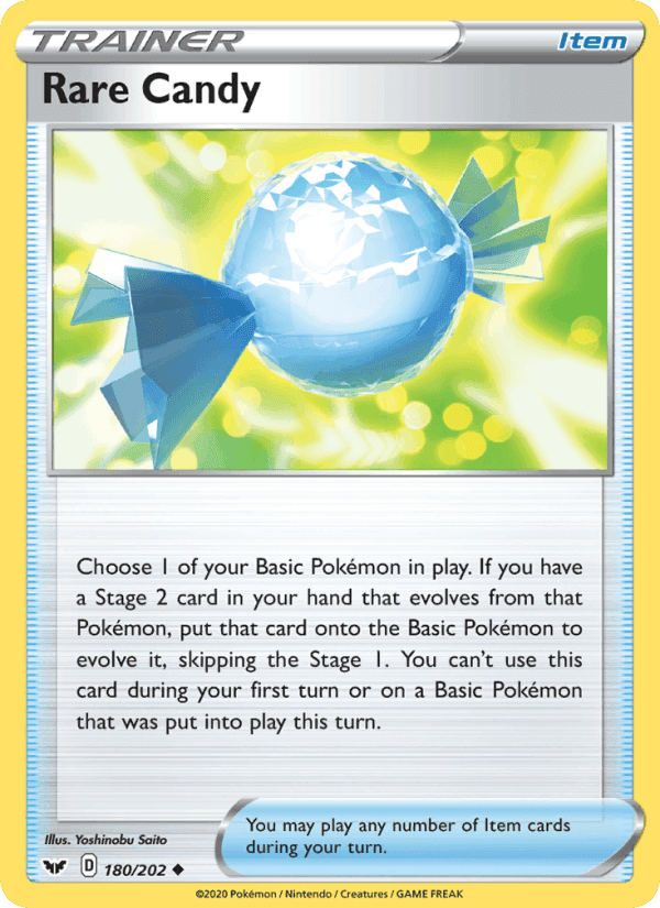 Rare Candy, card 180 from Sword & Shield