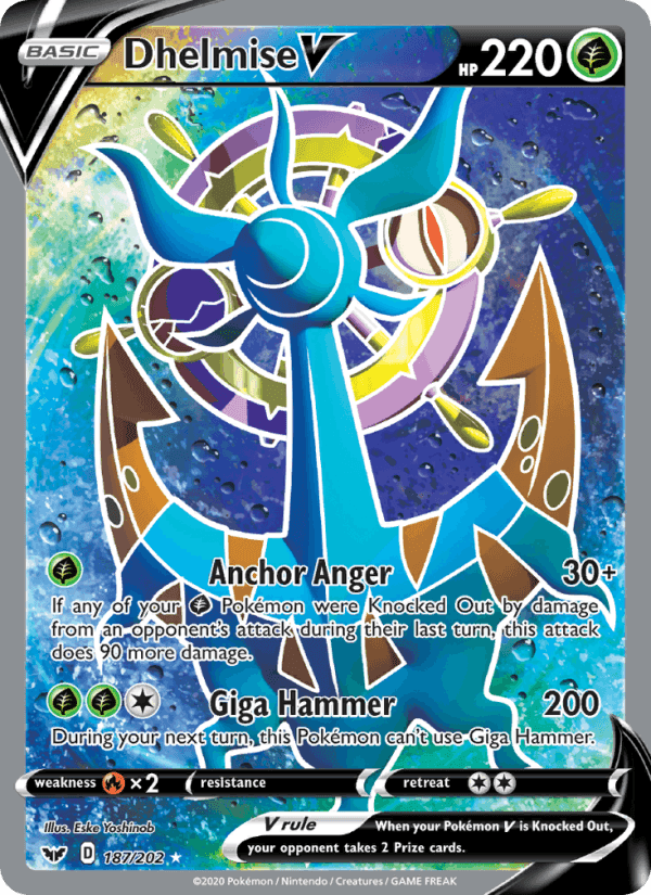 Dhelmise V, card 187 from Sword & Shield