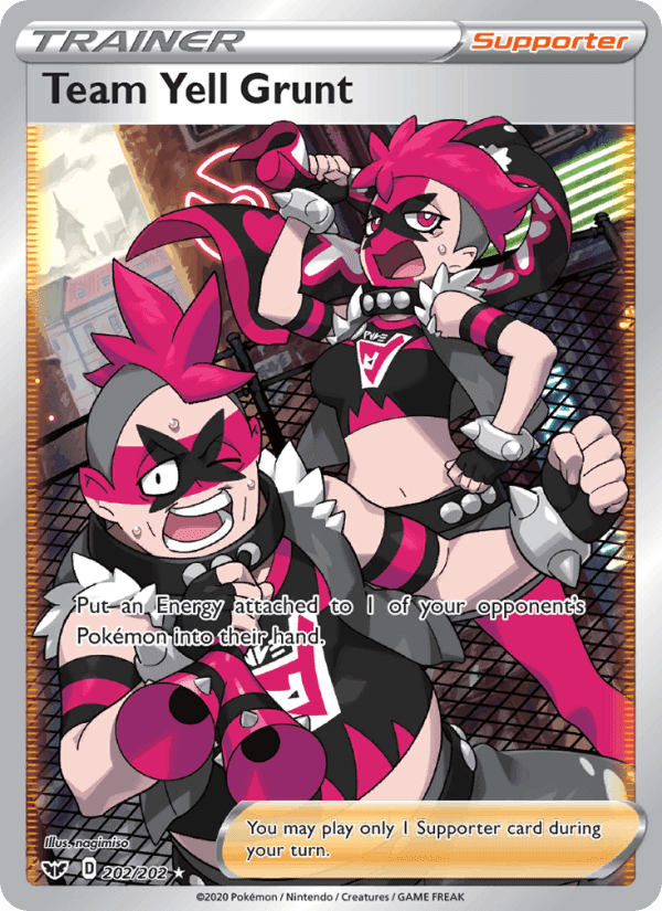 Team Yell Grunt, card 202 from Sword & Shield