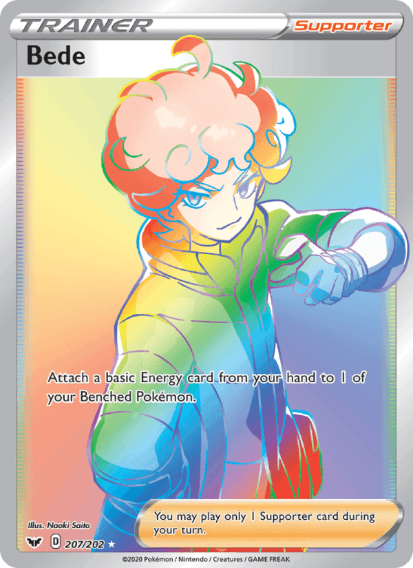 Bede, card 207 from Sword & Shield