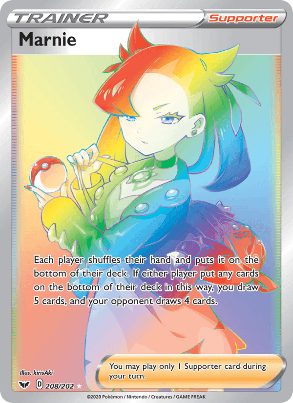 Marnie, card 208 from Sword & Shield