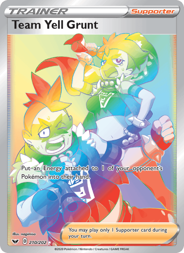 Team Yell Grunt, card 210 from Sword & Shield