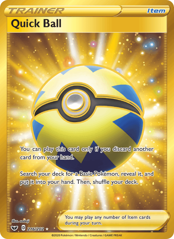 Quick Ball, carta 216 di Sword & Shield