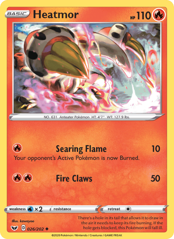 Heatmor, carta 26 di Sword & Shield