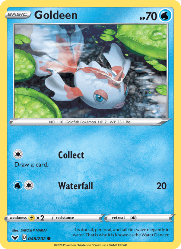 Goldeen, card 46 from Sword & Shield