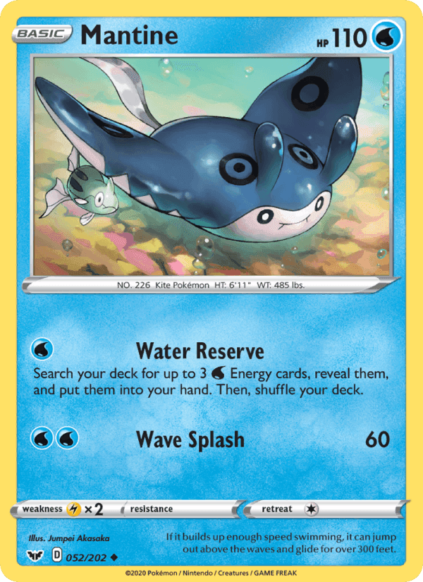 Mantine, carta 52 di Sword & Shield