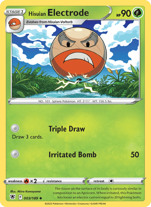 Hisuian Electrode, card 003 from Astral Radiance