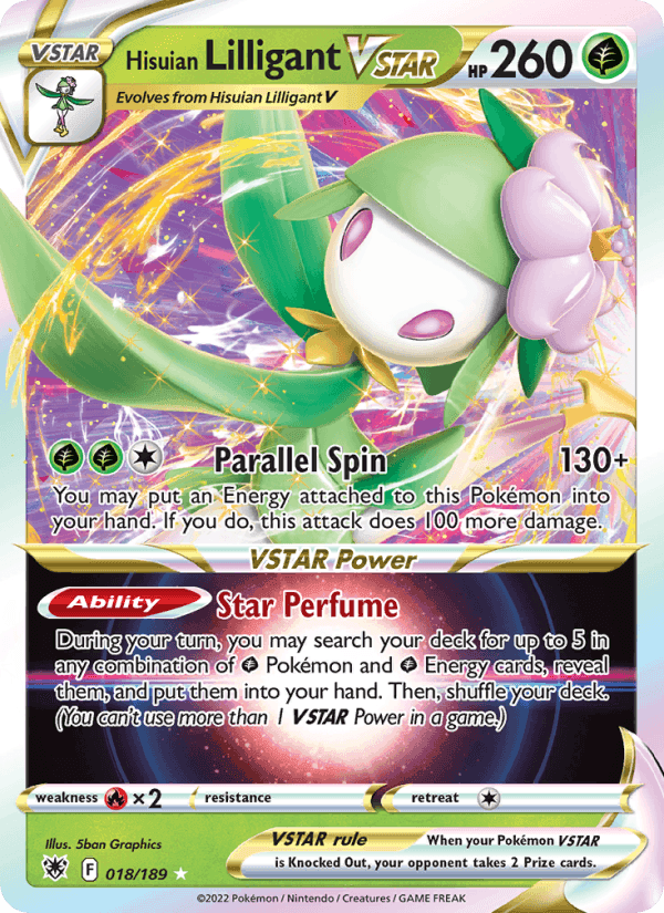 Astral Radiance の 018 番、Hisuian Lilligant VSTAR